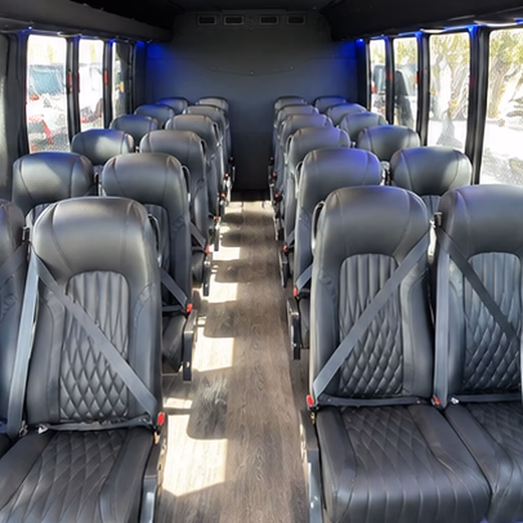pittsburg 25 passenger minibus inside