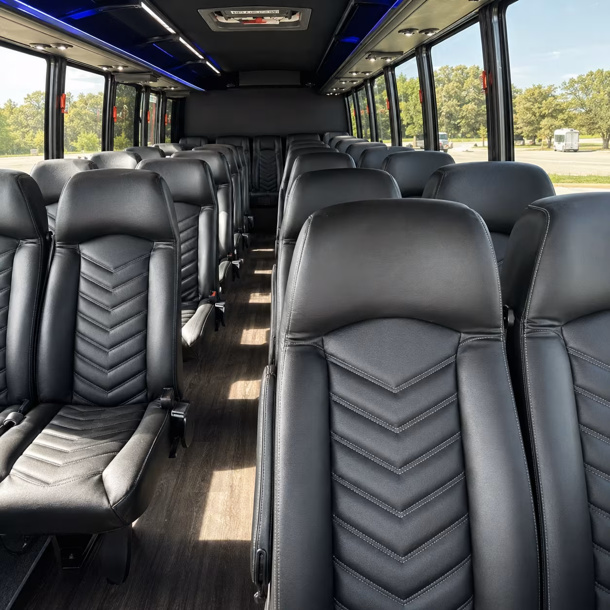 pittsburg 28 passenger minibus interior