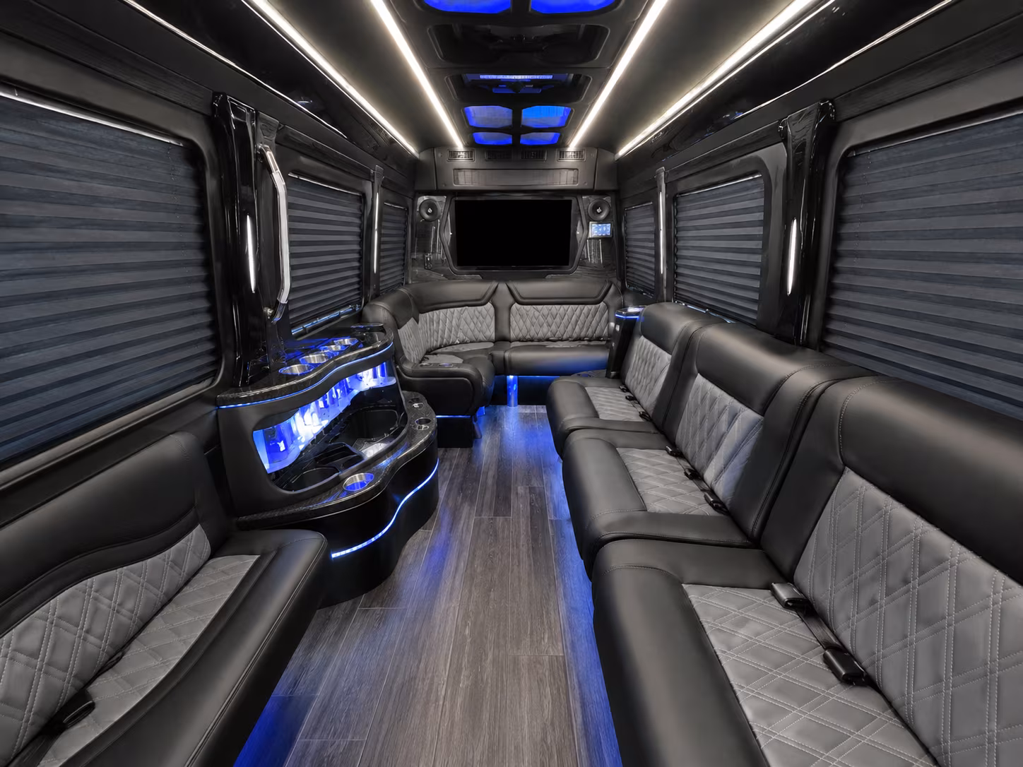 pittsburg 30 passenger party bus interior