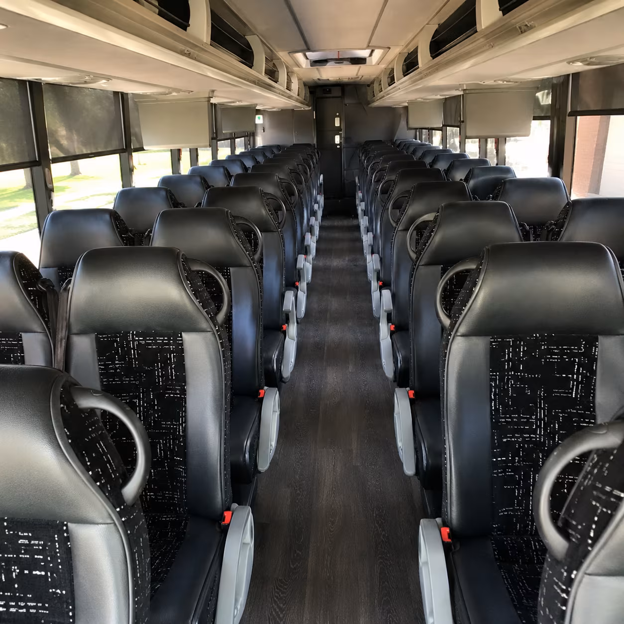 pittsburg 56 passenger charter bus inside
