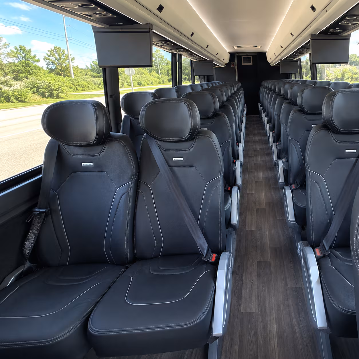 pittsburg 56 passenger charter bus interior