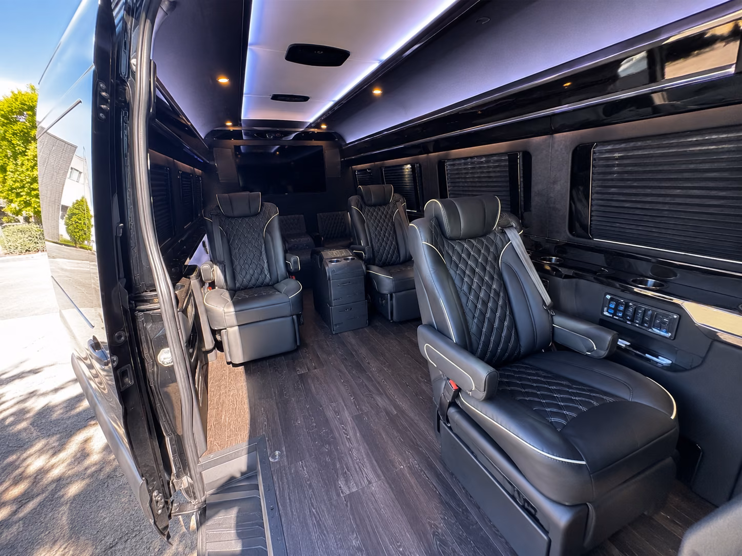 pittsburg sprinter van with driver inside